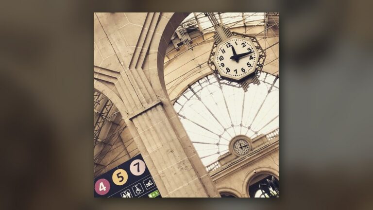 L'horloge de la gare de l'Est