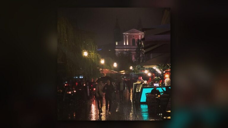 Ljubljana sous la pluie