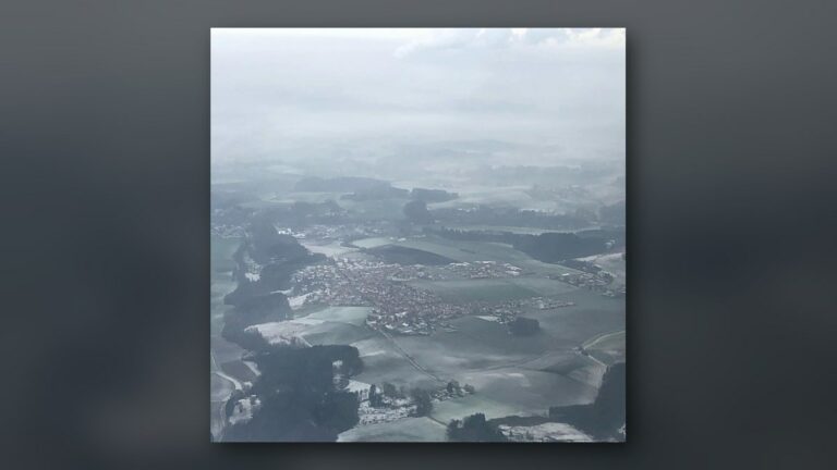 Vu du ciel, sous la neige