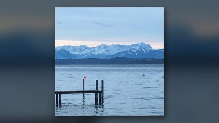 Le lac de Starnberg et la Zugspitze